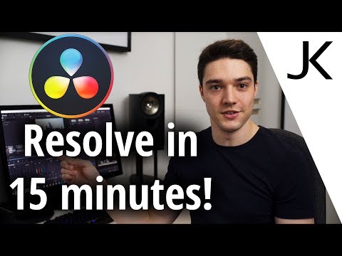 Davinci Resolve 15 - Beginner's Guide / Tutorial (get started quickly!)