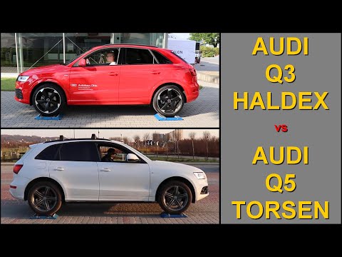 SLIP TEST - Haldex vs Torsen - Audi Q3 Quattro vs Audi Q5 Quattro - @4x4.tests.on.rollers