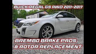 2017 Buick Regal GS Front Brembo Brakes & Rotors Replacement - How To Install