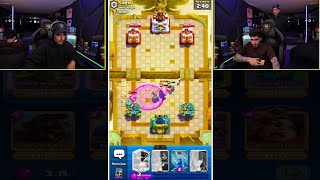 CORINGA JOGANDO CLASH ROYALE CONTRA O BRABOX