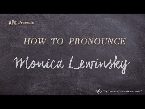 How to Pronounce Monica Lewinsky (Real Life Examples!)