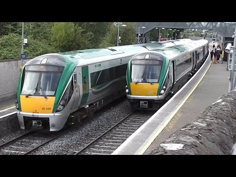 2 x IE 22000 Class Intercity Trains - Maynooth Station, Kildare