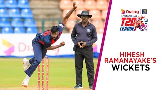 All wickets taken by Himesh Ramanayake in Dialog-SLC Invitational T20 League 2021