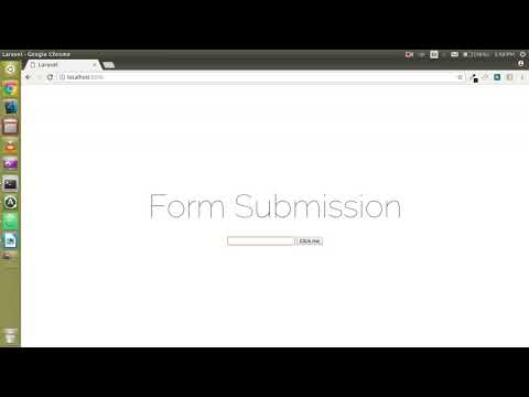 Laravel tutorial how to submit html Form