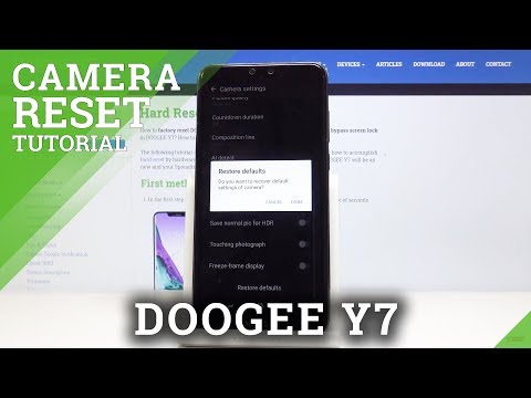 How to Restore Camera Defaults in DOOGEE Y7 - Reset Camera Settings