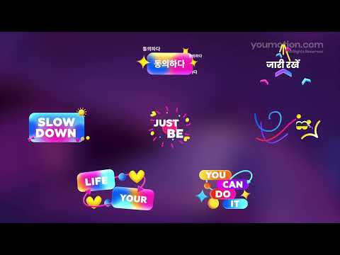 Creative Kinetic Titles & Modern Typography Pack | Vibrant Motion Assets