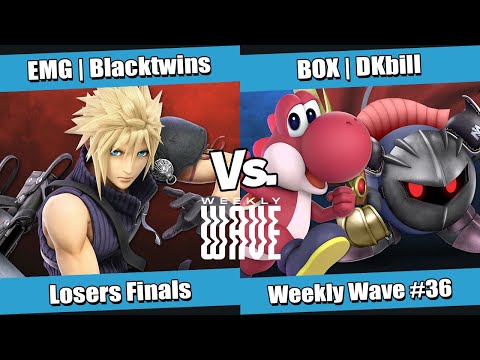 Weekly Wave #36 Losers Finals - EMG | Blacktwins (Cloud) vs BOX | DKbill (Yoshi, Meta Knight)