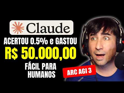 Nem Claude, nem ChatGPT, nem GEMINI: Ninguém Passou de 1% no Teste de 1.000.000 de Reais | ARC AGI 3
