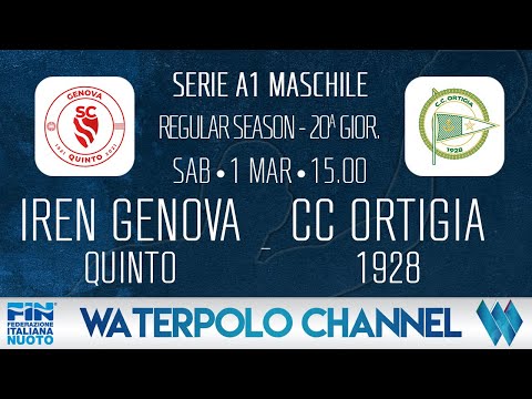 A1M 24/25 - 20ª Giornata: Iren Genova Quinto - CC Ortigia 1928