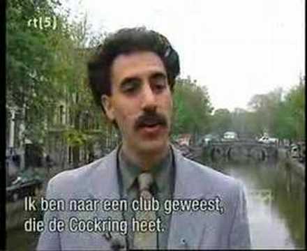 Borat visits Amsterdam