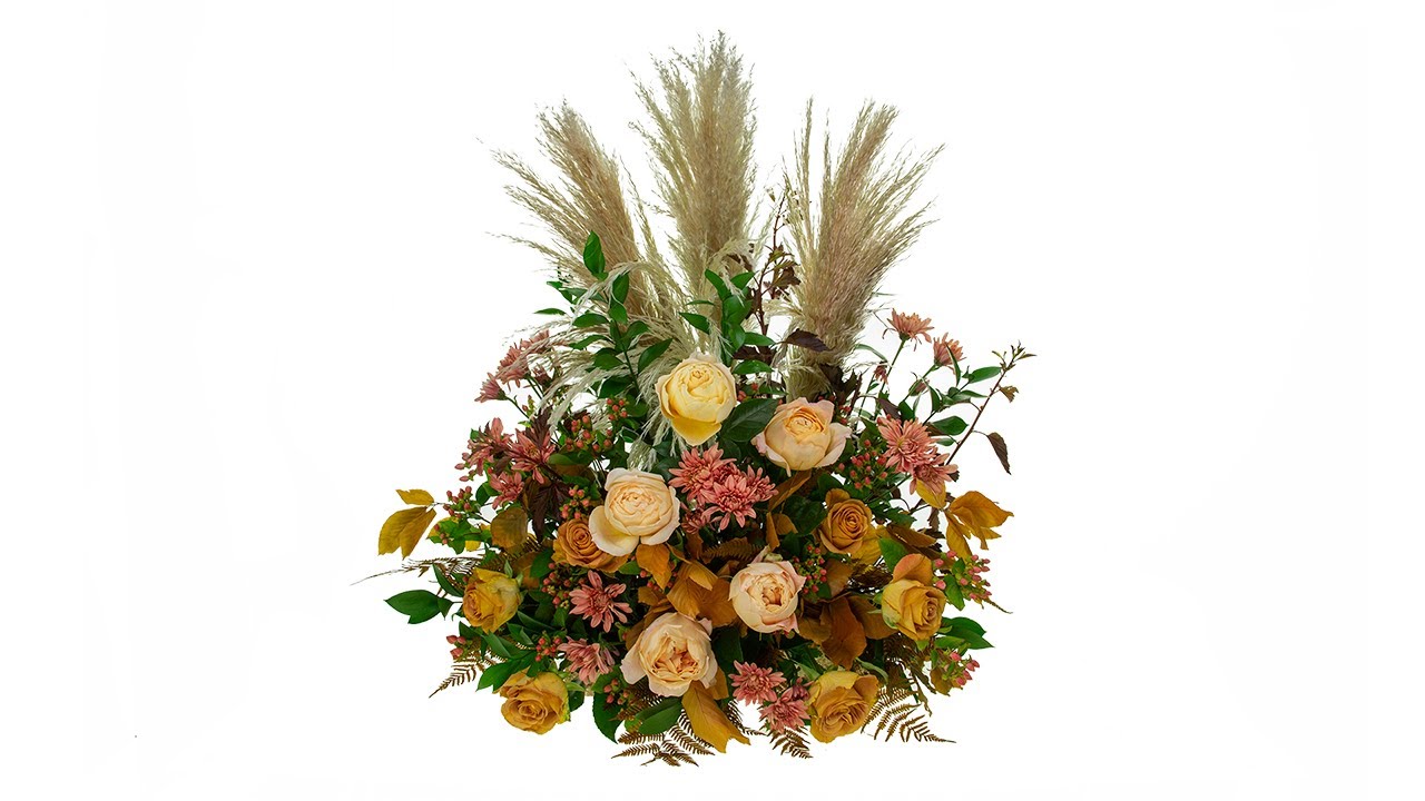 Fall Flowers for the Church Altar