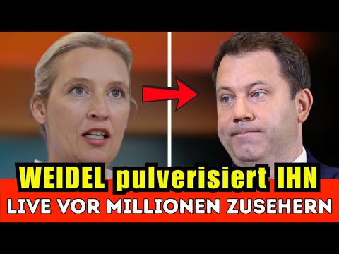 Weidel sagt nur drei Worte – und Klingbeil ist am Ende!