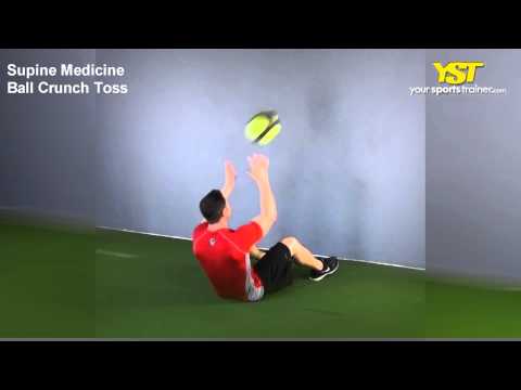 Medicine Ball Crunch Toss