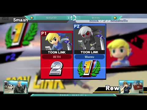 Sink or Swim 73 Pools - Bethel3D (Blue Toon Link) vs Wormy (Toon Link)