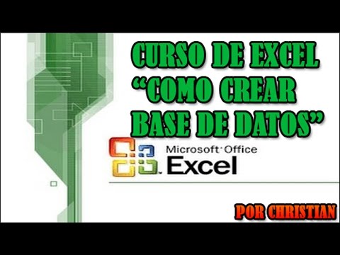 curso de Excel - Como crear Base de datos en Excel Actualizado bien explicado