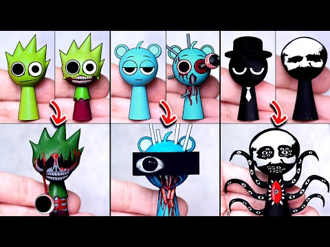 Making SPRUNKI Phase 3 Sky OWAKCX Black Sculptures Timelapse