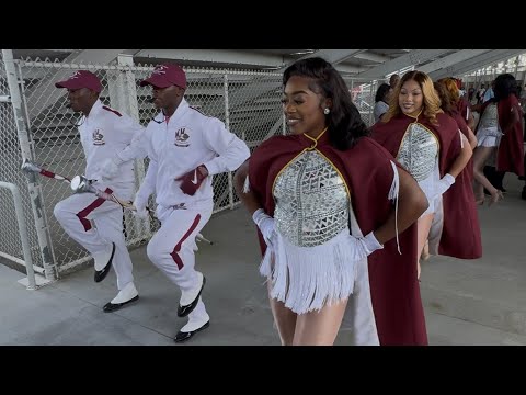 Alabama A&M Marching In - Gulf Coast Challenge 2025 AAMU vs Jackson State