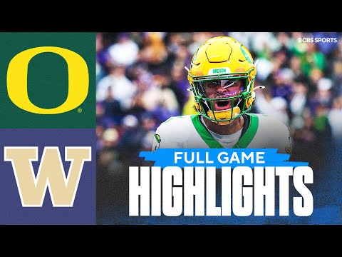 No. 6 Oregon Ducks vs Washington Huskies | Full Game Highlights