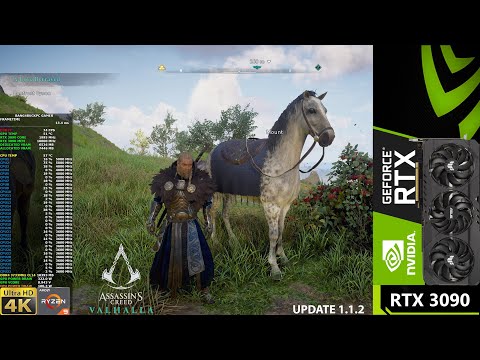 Assassin's Creed Valhalla Ультра высокие настройки 4K Обновление 1.1.2 | RTX 3090 | Ryzen 9 5950X