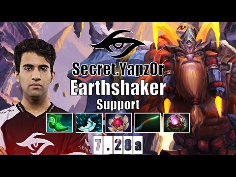 Earthshaker Support | Secret.YapzOr | PERFECT TIMING ECHO SLAM | 7.28a Gameplay Highlights