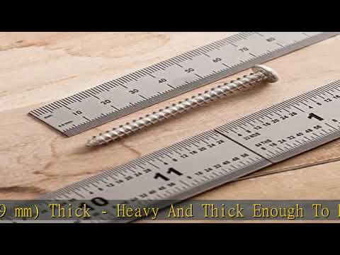 Mr. Pen- Machinist Ruler, 4 Pack (6, 8, 12, 14 inch), Metric Ruler, Millimeter Ruler, (1/64, 1/32,