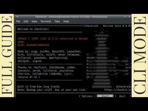 [CLI MODE checkra1n LINUX] Jailbreaking with checkra1n in CLI mode on Linux [EASIER FULL GUIDE]