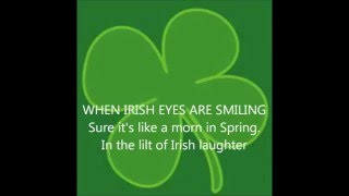 IRISH SONGS: When Irish Eyes Are Smiling with Lyrics SING ALONG  Irishsongs music