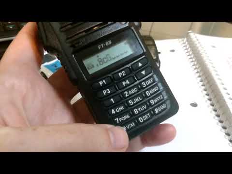 Save a channel to memory on your Yaesu FT-65 transceiver