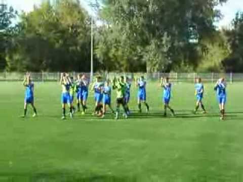 Drukarz-AP Sochaczew 3-1  Podziękowania po meczu piłkarzy gospodarzy