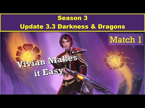 Paladins 3.3 Darkness & Dragons Ranked Match 1 - Vivian Makes it Easy