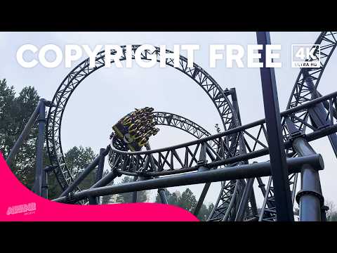 Alton Towers - Smiler Offride Footage (4k 60fps • Copyright Free)