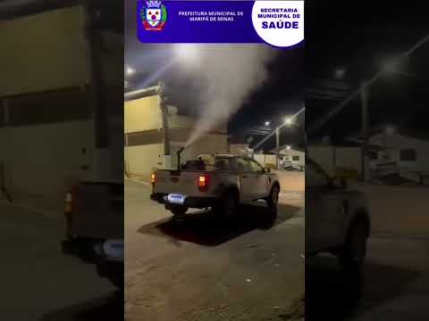 Carro Fumacê contra a dengue em Maripá de Minas - MG