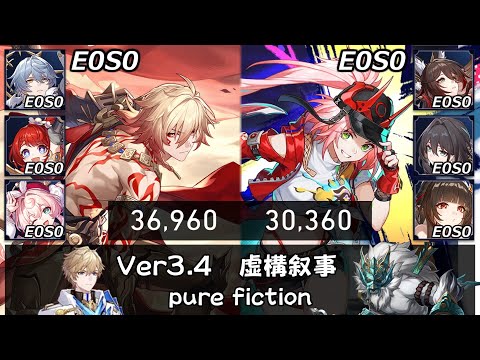 【崩スタ】無凸無餅 モーディス＆乱破｜虚構叙事4を攻略&ちょい解説 [Ver3.4] ｜サンデー、トリビー、ヒアンシー、ルアン、霊砂【崩壊スターレイル／スタレ／Honkai Star Rail】