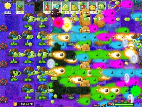 Can you beat level 6-5 in PVZ Xie v1.34 without movers?