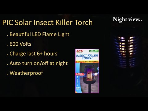 PIC Solar Insect Killer Torch - Beautiful but Deadly