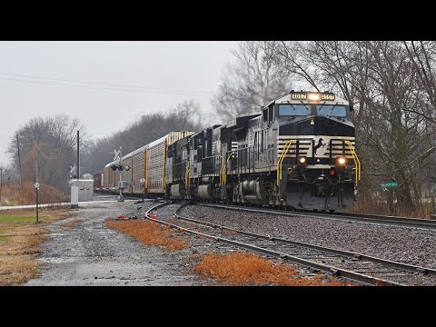 First Train of 2021: NS 167 at Walnut Hill, IL