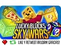 EL PODER DE LA MOZZARELLA LUCKY BLOCKS SKY WARS Sara Gona Exo Y Luh En Minecraft
