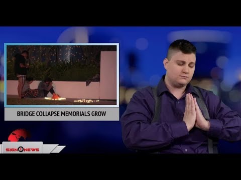 Bridge collapse memorials grow (ASL - 3.16.18)