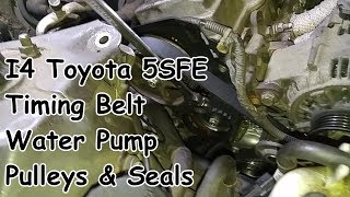 Camry Timing Belt, Water Pump, Seals & Pulleys Replacement:  2.2L I4 5SFE Engine