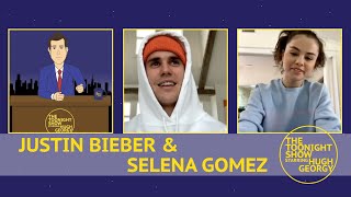 Justin Bieber and Selena Gomez on The Toonight Show video