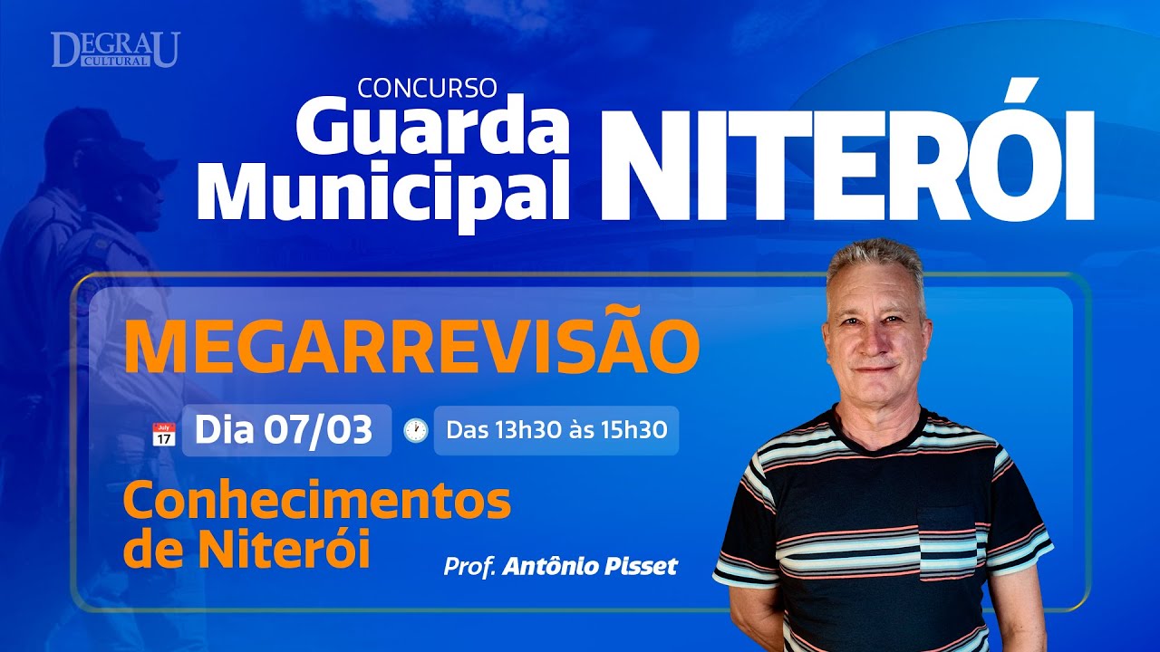 Megarrevisão Guarda Municipal de Niterói (RJ) | Conhecimentos de Niterói - Professor Antônio Pisset