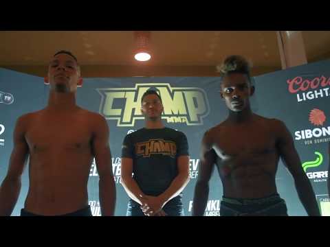 Champ MMA - Puerto Plata:  Pesaje Oficial