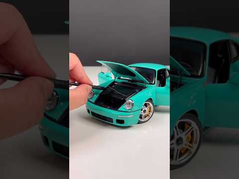 RUF SCR 2018 Mint Green (Sped Up Version) 1:18 Diecast Model Car (Almost Real) #diecastcars #rufscr
