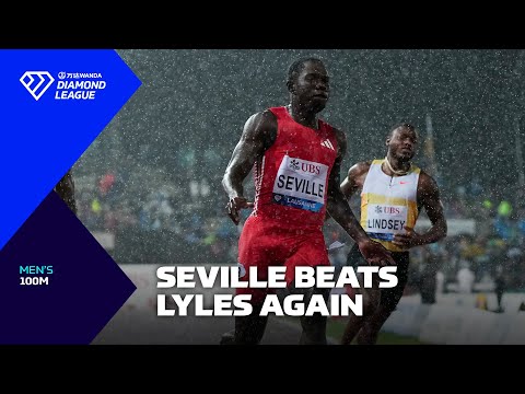 Oblique Seville BEATS Noah Lyles again in Lausanne 100m - Wanda Diamond League 2025