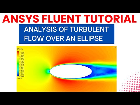 ANSYS Fluent Tutorial: External Flow Over Ellipse | Elliptical Body Wind Flow Analysis #ansys #cfd