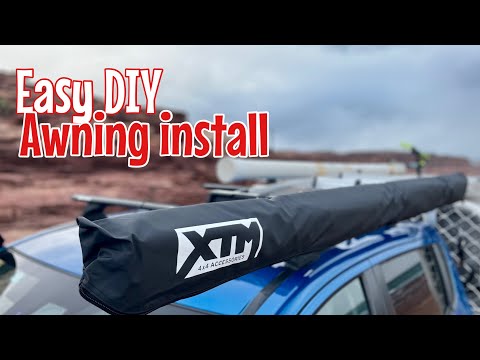 How to install a side awning on a 4wd. Easy 1 person DIY.