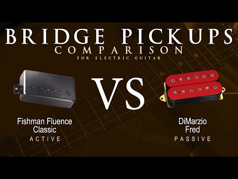 Fishman FLUENCE CLASSIC vs DiMarzio FRED - Bridge Guitar Pickup Comparison Tone Demo