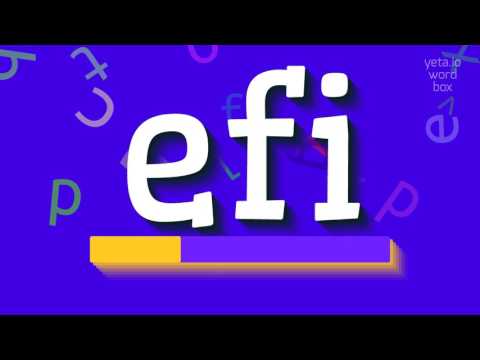 EFI - How to pronounce Efi?