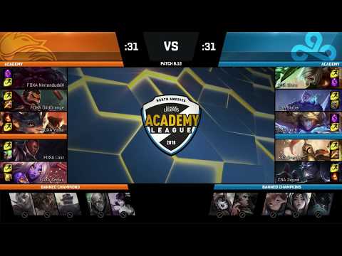 FOXA Yusui Rumble VS C9A Shiro Riven Highlights   2018 NA Academy Summer W3