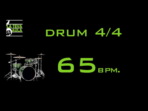 65 BPM - 4/4 DRUM TRACK - ROCK